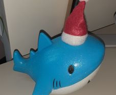 Color changing Christmas whale light