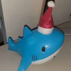 Color changing Christmas whale light