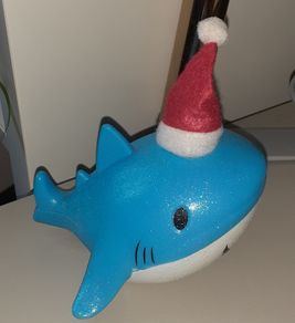 Color changing Christmas whale light