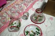 Christmas Robin candle set