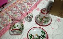 Christmas Robin candle set