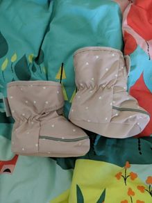 Warm baby booties