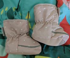 Warm baby booties