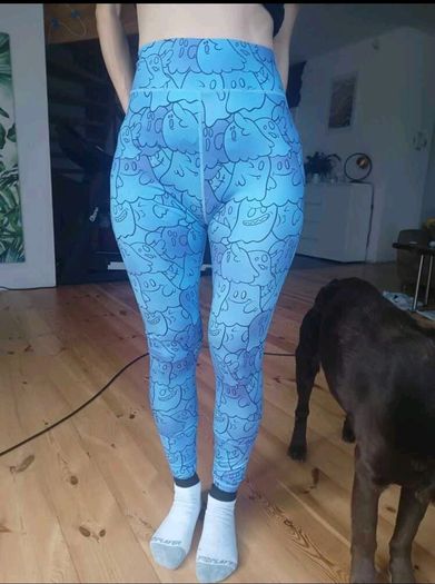 SHEINNeu Allover Print Leggings Size S