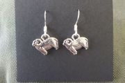 Irish Silver Sheep Earrings