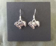Irish Silver Sheep Earrings