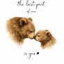 Mama Bear & Baby Bear Nursery Print Image 2