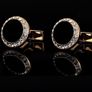 Gold Tone Cuff links for men Image 2