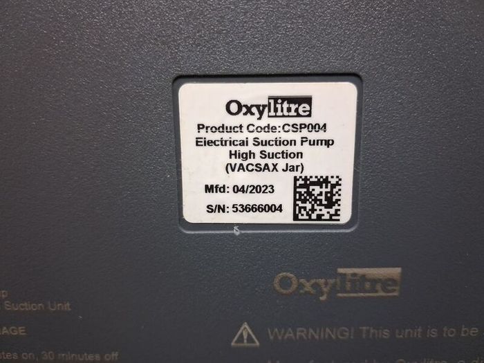Postage - OxyLitre CSP004 Suction Pump VACSAX