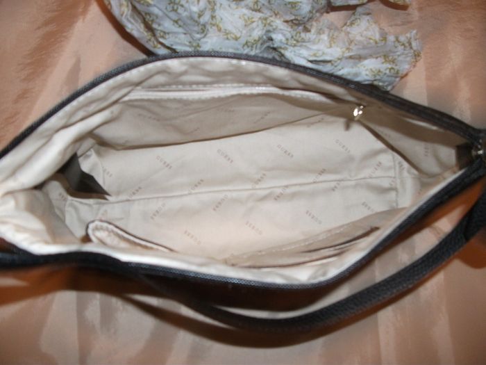 GUESS Bobbi reversible black velvet tote
