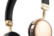 Metallic Bluetooth Headphones Gold