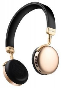 Metallic Bluetooth Headphones Gold
