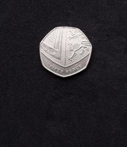 UK : 50p Coin , Royal Shield of Arms , 2015