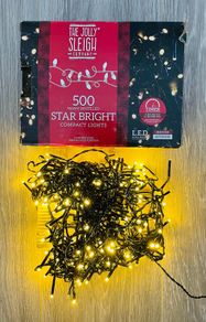 500 Warm White LED Star Bright Compact Lights