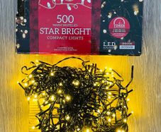 500 Warm White LED Star Bright Compact Lights