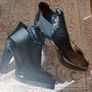 All Saints Sarris block heel patent leather boots Image 4