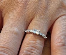 Sterling Silver Ring - Size N - Stamped for Silver (SL14)