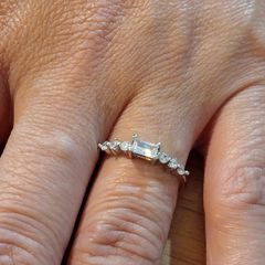 Sterling Silver Ring - Size N - Stamped for Silver (SL14)