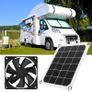 BRAND NEW 6V 10W 6inch Outdoor Solar Power Panel Exhaust Fan IP65 Waterproof USB Charging fan Image 7