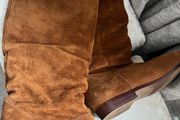 Tan Long Leather Boots