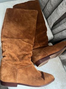 Tan Long Leather Boots