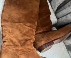 Tan Long Leather Boots
