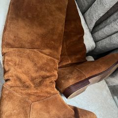 Tan Long Leather Boots