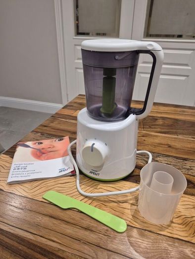 Philips Avent 2-in-1 Steamer and Blender - Steam and Blend Baby Food (Model SCF870)