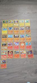 26x Pokemon Cards Bundle - Fire, Pikachu & Fighting Type