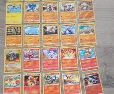 26x Pokemon Cards Bundle - Fire, Pikachu & Fighting Type