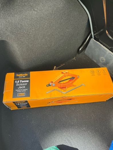 scissors jack and wheel wrench