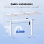 Electric Standing Desk, 120 x 60 cm Height Adjustable Sit Stand Desk Image 2