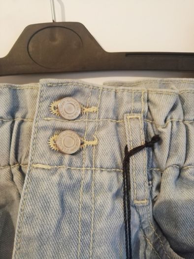 New Look Womens Denim Shorts UK6 EU34 Paperbag High Waist Light Blue BNWT CAN POST