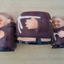 Vintage W. Germany Goebel Friar Tuck Monk 3 Piece Set Image 7