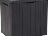 City Outdoor Storage Box Garden Furniture 57.8 x 44 x 55 cm - Dark Grey