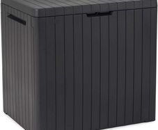 City Outdoor Storage Box Garden Furniture 57.8 x 44 x 55 cm - Dark Grey
