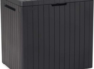City Outdoor Storage Box Garden Furniture 57.8 x 44 x 55 cm - Dark Grey