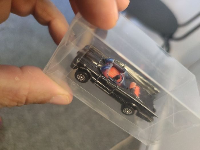1976 Corgi Juniors Batmobile W/ Batman 1:64 Scale Toy DC Comics Vintage Car