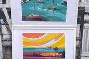 Pair of Framed Skerries Art Prints by LJ Phelan