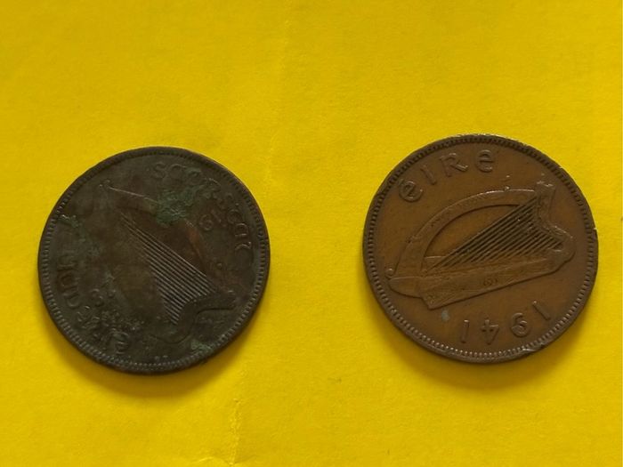 Irish Leath Phingin- 1928/1942