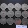 12 Irish coins@50 Pence (1978-1998) Image 10