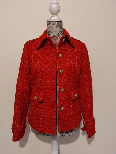 Stunning Military Style Red Jacket, New