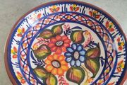 Lovely Hand Made And Painted Small Bowl Made In Portugla.