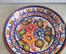Lovely Hand Made And Painted Small Bowl Made In Portugla.