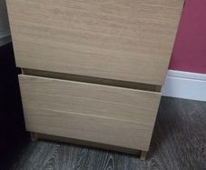 two. bedside lockers extremely spacious