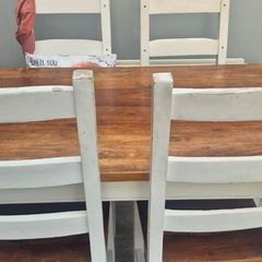 Solid wood table and 4 chairs
