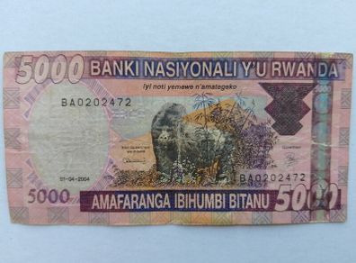 Rwandan Banknote