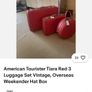 Amazing Vintage Red Suitcase American Tourister Image 8
