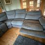 Grey Electric Reclining Sofa + Mila Footstool Image 4