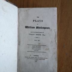 The Plays of William Shakespeare Volume XII (1809) rare